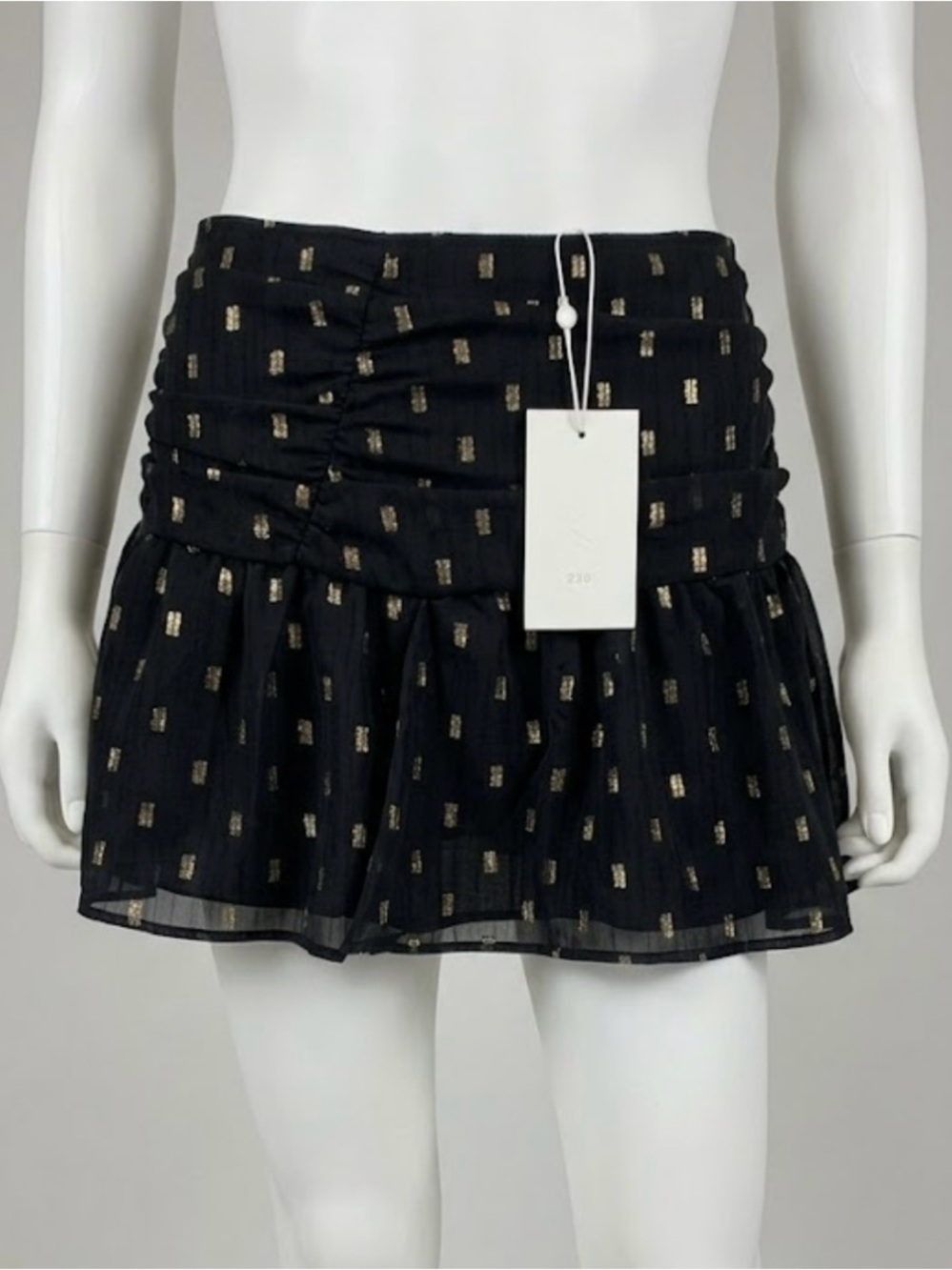 Z3D (Zara Teens) skirt black w gold size L